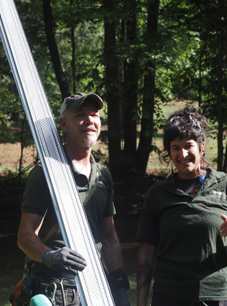 Gutter guard installation on an Asheville home